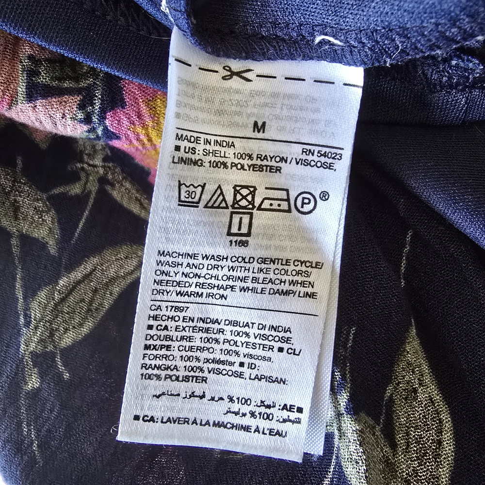 Old Navy Floral Casual Dress (Navy & Pink) - Picture 6 of 6